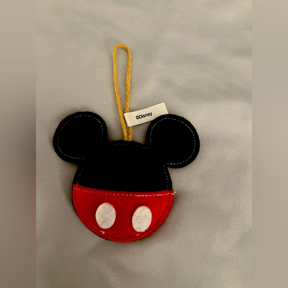 Mickey Mouse Fabric Ornament NWT